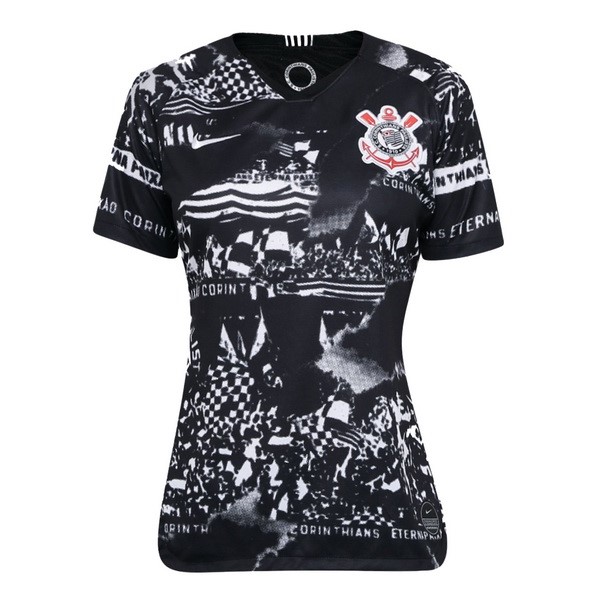 Tailandia Camiseta Corinthians Paulista Tercera equipación Mujer 2019-2020 Negro